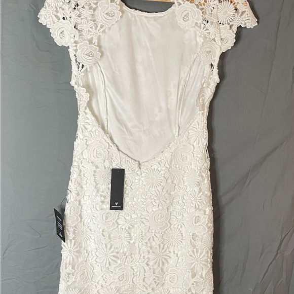 Lulus Romance Language White Backless Lace Dress - Picture 2 of 8